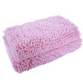 Miniatyrbillede 2 af 2: 2 stk. / sæt Chenille Anti-slip Vandabsorberende Skridsikker Måtte Badeværelse Stue (Pink)