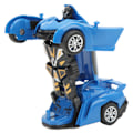 Pikkukuva 3 / 8: Auton muuntava robottilelu lapsille, yksi painike, realistinen, turvallinen, muuntautuva auto-robotti, sininen