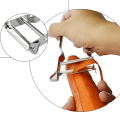 Miniatyrbilde 3 av 6: Rustfritt stål grønnsaksskreller  Ergonomisk, non-stick rustfritt stål  Håndtak, for poteter, all frukt og grønnsaker