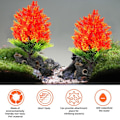 Miniatyrbillede 7 af 8: Akvarium Plante Dekorationer Simulation Kunstig Tang Vandplanter til Hjem og Akvarium Landskab Rød