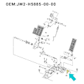 Miniatyrbillede 7 af 8: Throttle Position Sensor JW9 H5885 00 00 Golfvogn Motor TPS Sensor til G29 Drive YDRE 2