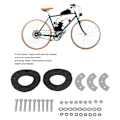 Miniatyrbillede 7 af 8: 9 Hulls Bagesæt til Bagdrev med Gummipuder til 48cc 66cc 70cc 80cc 2-takts Motoriseret Cykel