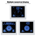 Miniatyrbillede 6 af 8: Digital Alarm Temperatur- og Luftfugtighedsskærm Ur Indendørs Bord Timer Multifunktionel til Husholdning Kontor Dekoration (Hvid TS-WP10-W)