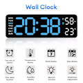 Miniatyrbild 4 av 5: Digital LED Väggbordsklocka, Stor LED-display med Automatisk Ljusstyrkedämpare, Multifunktionell Digital Timer för Studierum, Restauranger och