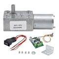Pikkukuva 2 / 8: 6V Vaihteellinen Moottori DC Turbo Madon Mini Nopeuden Vähentävä Sähkömoottori Ohjaimella JGY3706V40RPM