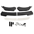 Miniatyrbild 2 av 8: Front Bumper Splitter Kolfiberstil Bumper Spoiler Diffuser 170cm Längd Ersättning för Toyota Corolla Vit Läpp