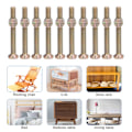 Miniatyrbild 8 av 8: 10 Set Baby Säng Spjälsäng Skruv M6 Galvaniserad Rostfritt Stål Hex Socket Head Cap Skruvar Hårdvara Kit för MöbelM6x50mm
