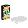 Miniatyrbillede 7 af 8: 1 I 3 Vejs Ud 0/4 AWG til 4/8 AWG Lyd Strømssikring Holderboks med 60A Mini Sikringer til Biler Både