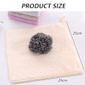 Miniatyrbild 2 av 7: Våffeldisktrasor, Mikrofiberhanddukar Mjuk Känsla För Kök Badrum, Hängande Design Snabbtorkande Absorberande Korallfleece Mjuk Tjock Diskduk