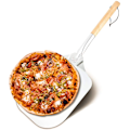 Miniatyrbild 2 av 8: Professionell Pizzaspade För Autentisk Presentation, Rostfritt Stål Pusher För Enkel Pizzahantering
