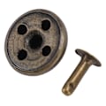 Miniatyrbild 3 av 8: 18mm Läder Nitar Kit Rostsäkert Blekningsfritt Hållbart Järn Nit Stud DIY Läder Nit Tillbehör för Armband Hattar Bälten Brons