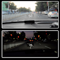 Pikkukuva 8 / 8: Autonäyttö HUD GPS Nopeusmittari Väsymysajon Varoitus KM/h MPH Asetus Kompassi Autoille Kuorma-autoille Pyörille Moottoripyörille Valkoinen Valo