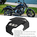 Miniatyrbillede 7 af 8: 2 stk. Motorcykel Side Cover Ramme Panel Plade Udskiftning til Kawasaki Vulcan S 650 2015‑2021 Sort
