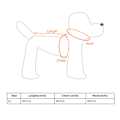 Miniatyrbillede 4 af 6: Indendørs Hundedragt Blød Polyester Hundefrakker Langærmet Stribet SkjorteSY59 Grå Kontrastfarve XL