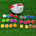 Miniatyrbilde 1 av 2: Kylling Egg Leke Farge Form Sortering Matching Egg Fin Motorikk Leke Sansestimulerende Leke Utdanningsleke for Barn Gutter Jenter
