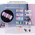 Miniatyrbillede 4 af 8: Akryl Neglekunst Display Stativ Magnetisk Adsorption Neglespids Gel Polish Display Bræt Holdere