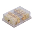 Miniatyrbilde 2 av 8: Strømblokk for bilstereo, fordeler 1 inn 4 ut, jording, sikringsholder 60A