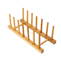 Miniatyrbild 3 av 8: Diskställ i Bambu för Köksbänkar, Solid Bambu Tallrikshållare, Skärbrädeförvaring, Lättrengjord Yta med Specialbehandling (11.81in x