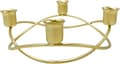 Tilspidset Adventslys, Julelysring til Julefester, Rustbestandig Jernkonstruktion med Robust og Stabil Base, Elegant Guld