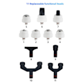 Miniatyrbillede 7 af 8: 3 i 1 Shockwave Behandlingsmaskine 9 Gear 2 Funktioner Kiropraktisk Justering Dyb Muskelmassager Sølv 100‑240V EU Stik