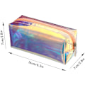 Miniatyrbild 2 av 7: 4 st Holografisk Makeup Bag Iridescent Kosmetisk Väska Kosmetisk Väska Bärbar Vattentät Toalettväska för Kvinnor Flickor