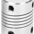 Miniatyrbillede 5 af 8: 2 stk. Akselkobling Fleksibel Encoder Aluminium Legering Kobling Trinmotor DIY 3D Printer 5x8mm