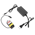 Miniatyrbillede 2 af 2: FA02 1600mW 445nm Fokuserbar Blå Lasermodul med Strømadapter til DIY Lasergraver