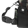 Miniatyrbillede 3 af 8: Radio Brystsele med 2 Lommer Oxford Klud Justerbar Vest Rig Universal til 2 Vejs Radio Walkie Talkie Camouflage