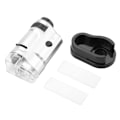 Miniatyrbilde 2 av 2: 20X-40X Zoom LED-belyst Mini Lomme Mikroskop med Base