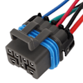 Miniatyrbillede 4 af 8: 7-polet 4-polet Neutral Safety Switch Connector 88862288 til Lastbiler 4l60E 4L80E Transmissioner