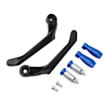 Miniatyrbilde 2 av 8: 2 stk Motorsykkel Håndtakbeskyttere Sett Aluminium Legering Brems Clutch Styrebeskytter for Terrengsykler Blå