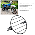 Miniatyrbilde 3 av 5: 6,5 tommers motorsykkel frontlyktgrilldekselbeskytter Universal for Cruisere Choppere Cafe Racers