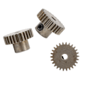 Miniatyrbild 4 av 8: 3 st RC Bil Motor Drev M0.6 3.175mm Borrning Stålpulverlegering Pinion Motor Drev Ersättning 26T