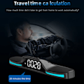 Pikkukuva 8 / 8: Auton LED-GPS-nopeusmittari nopeuden (MPH) ja ajomatkan näyttämiseen, ylinopeusvaroittimella, digitaalinen nopeusmittari HUD