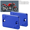Pikkukuva 4 / 4: 2 kpl Etu- ja Takajarrun Nestevaraston Kannen Peite Sopii Hondalle CB300F CBR500R CB500F CB500X Sininen