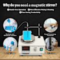 Miniatyrbillede 7 af 8: Digital Display Magnetisk Rørere Konstant Temperatur Opvarmning Magnetisk Varmeplade Mixer til Laboratorium EU Stik 220V