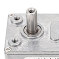 Pikkukuva 5 / 8: DC-vaihdemoottori 12 mm yksittäinen akseli, käännettävä itselukkoituva turbiini-mato-vaihde, kiinnitysjalusta, 6 RPM