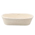 Miniatyrbild 5 av 5: 25cm Brödjäskorg Set Oval Naturlig Rattan Surdeg Jäskorg Deg Skrapa Tyg Foder Borste