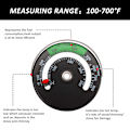 Miniatyrbild 3 av 5: Vedspis Termometer, Magnetisk Ugnstemperaturmätare för Vedeldade Spisar, Förbättrar Effektivitet & Säkerhet i Ditt Mysiga Hem