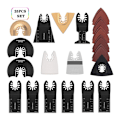 Miniatyrbild 1 av 5: Triangulärt Slippapper för Multiverktyg, Skyddande Slipplatta Multiverktygstillbehör