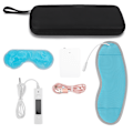 Miniatyrbillede 2 af 8: USB Kold/Varmt Kompres Øjenmaske Justerbar Træthedslindring Varmebehandling Blindfold Blå