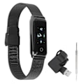 Miniatyrbild 1 av 7: IP67 Vattentätt Sportarmband 0.96in Skärmklocka Fitness Sömnövervakning Smart Band Svart