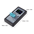 Miniatyrbild 1 av 2: M328 Multifunktionell LCD-display Digital Transistor Testare 0.5Ω - 50MΩ