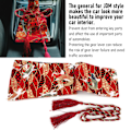 Miniatyrbillede 7 af 8: Gearshift støvcover støvle lærred bilmodifikation universel til JDM stil PatternG