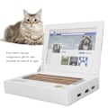 Miniatyrbild 8 av 8: Fällbar Kattklösbräda i Vågig Pappersform med Musleksak för Interaktiva Katt-leksaker