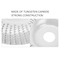 Miniatyrbillede 7 af 8: Træskæringsdisk Stabil Ingen Deformation Robust Konstruktion Træbearbejdning Slibningsplade Formningshjul Sølv
