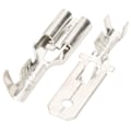 Miniatyrbillede 5 af 6: 200 stk. Forgyldte Messing 6,3 mm Spadetrådsterminaler Krympeforbindelser Isolerende Hylsesæt