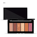 Miniatyrbillede 2 af 2: 6 Farver Vandfast Langvarig Mat Glitter Øjenskyggepulver Palette (4#)