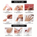 Miniatyrbilde 2 av 4: 24 STK Trykk på negler Lang kiste med design Spider Web Stick Lim på negler Kunstsalong Fake Nail Press ons Sett falske negler Franske tips med lim for