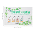 Miniatyrbild 3 av 3: Nagelkonstövningspapperbok Färgad Ritning Målningsövningsmall Manikyrverktyg 02#